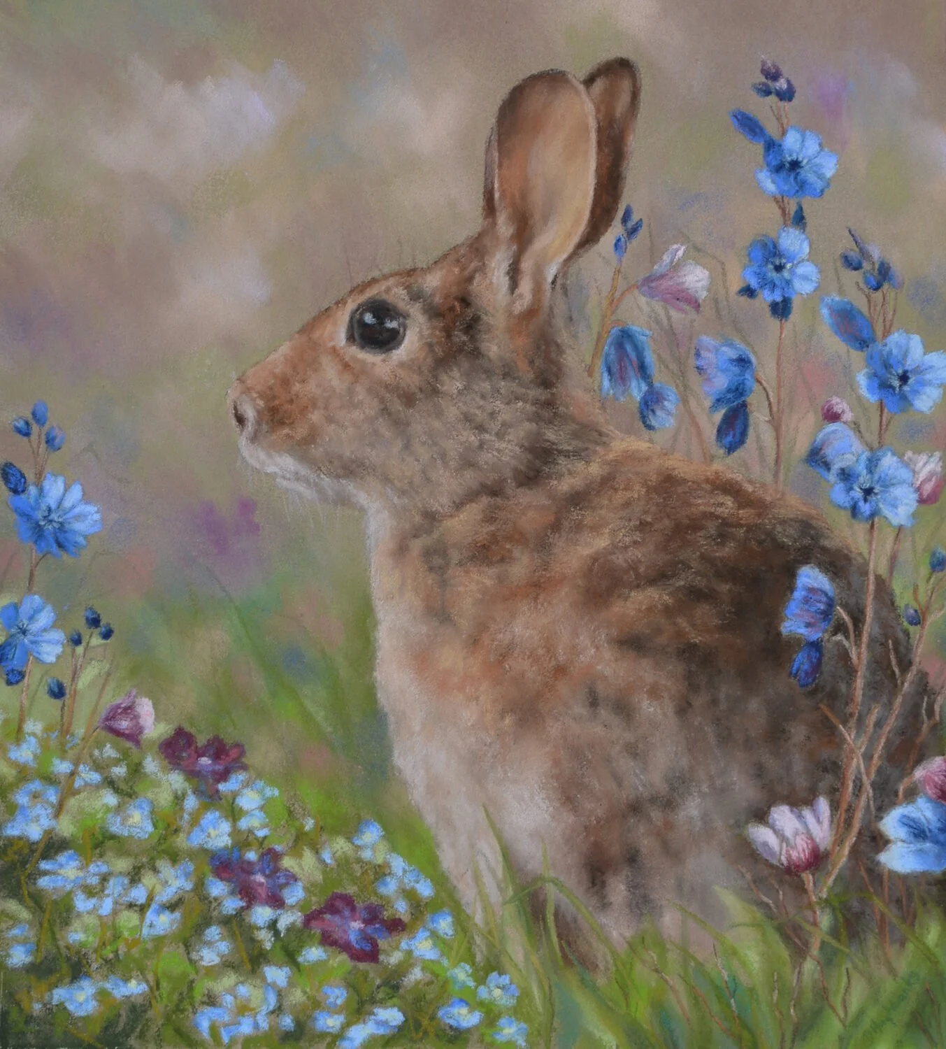 Debbie Hughbanks - Garden Delight; 22 x 20 pastel, $850