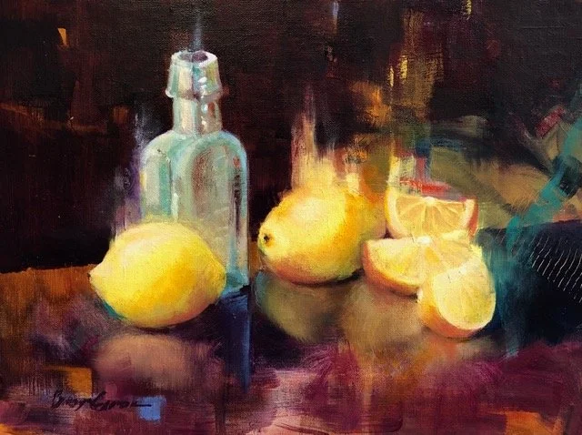 Lemons in Color, 9x12 oil, $695