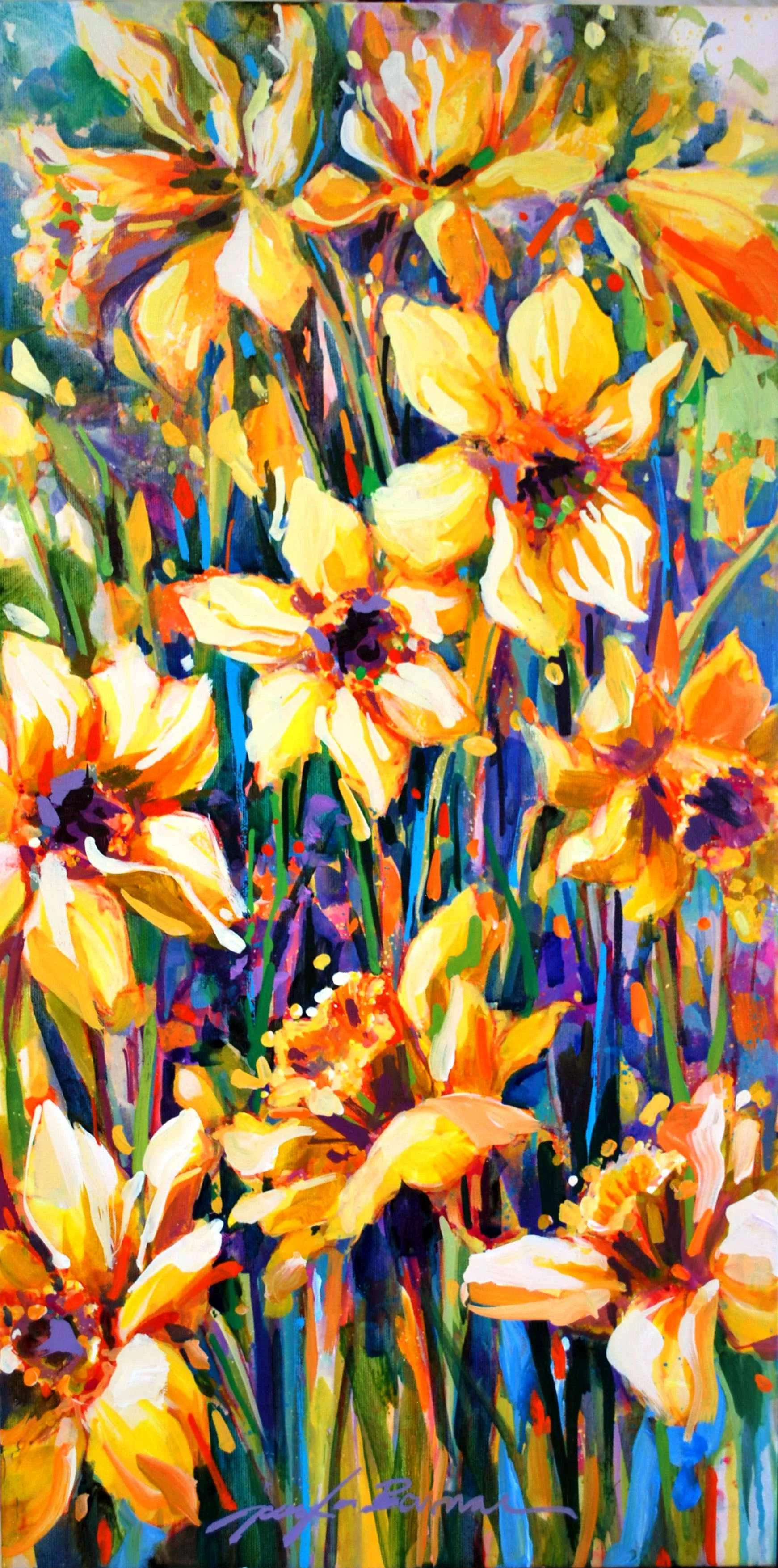 Daffodil Definition, 20x10 acrylic, $525 SOLD