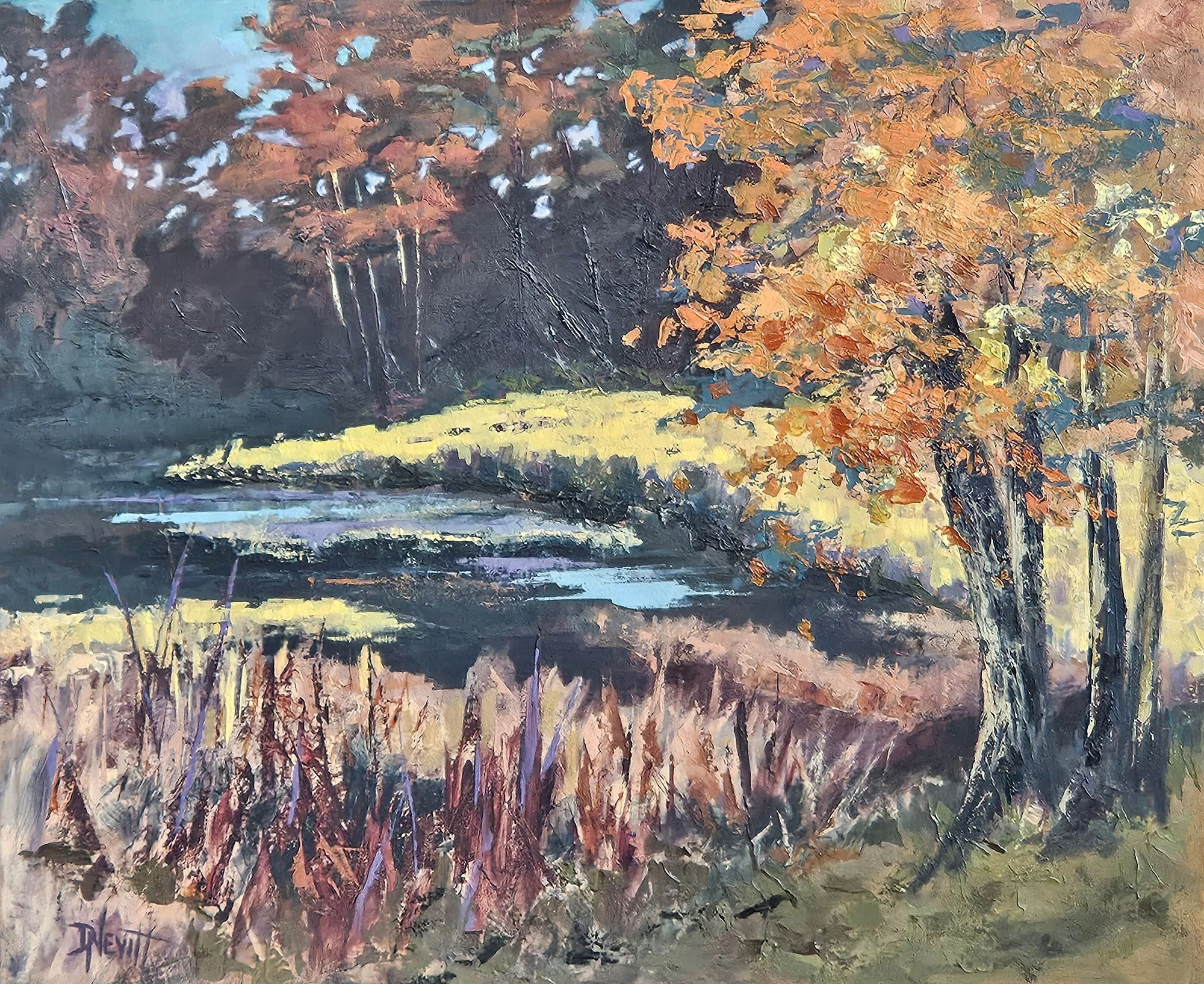 Secret Pond, 20 x 24 oil, $750