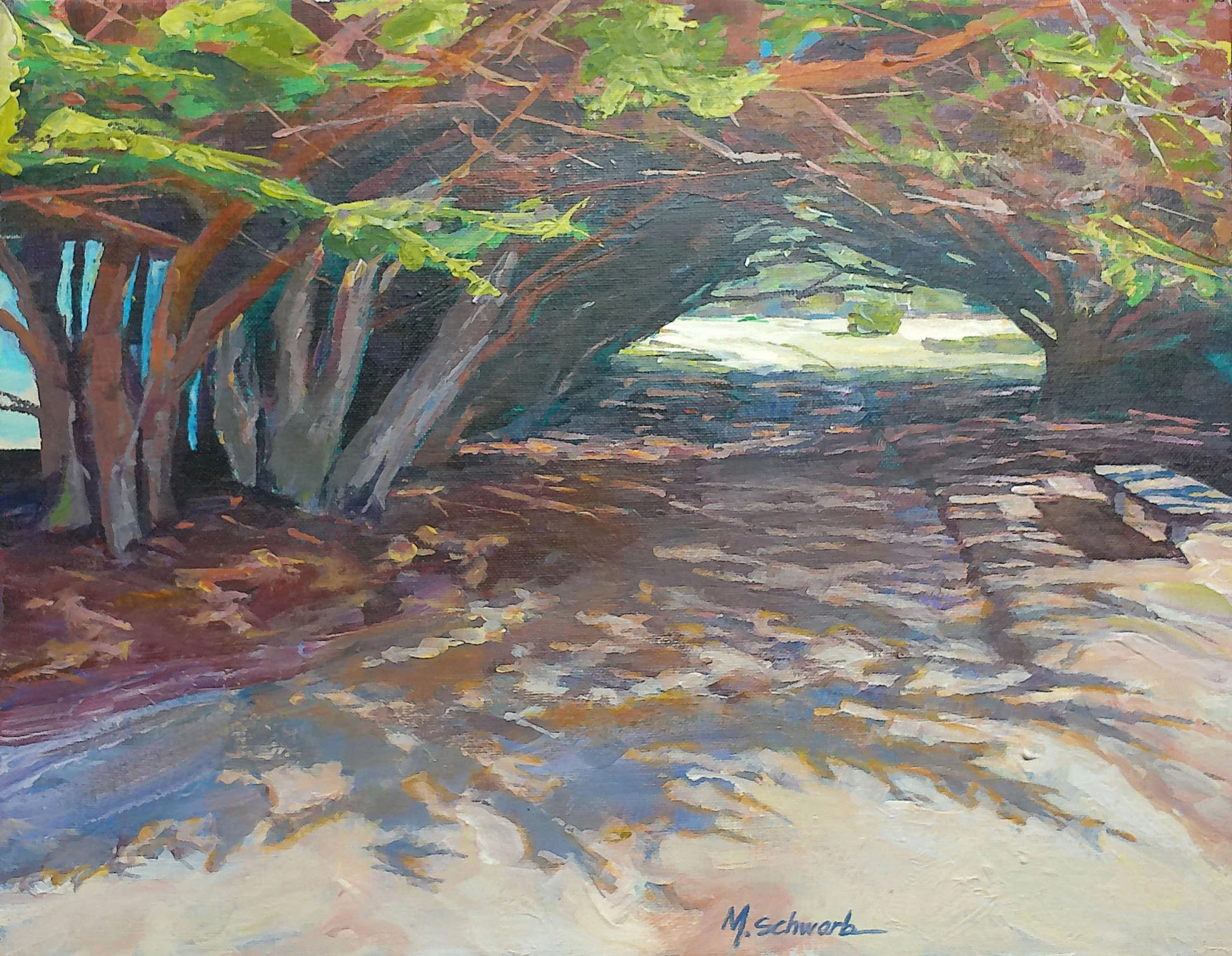 Secret Passage, 14x18 acrylic, $750