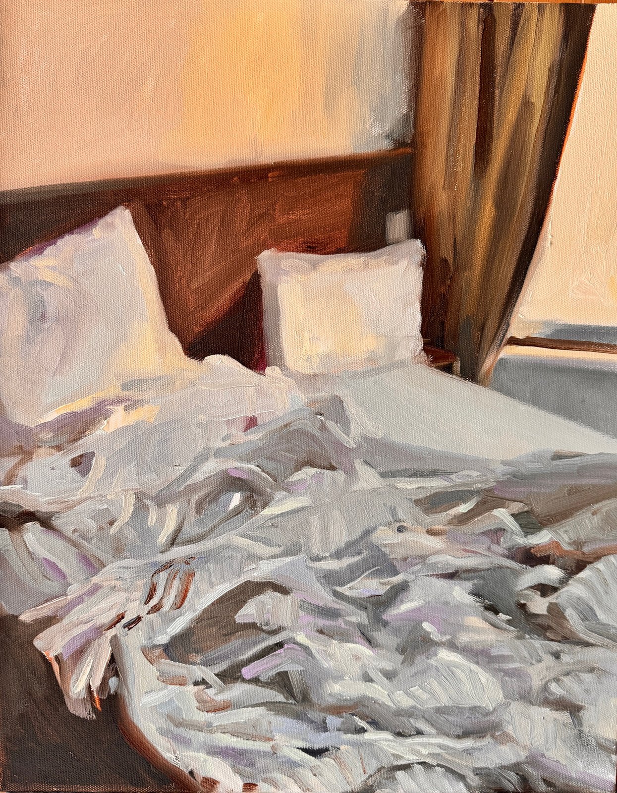 Thoa Nguyen - Morning, unmade, 20x16 oil, $800