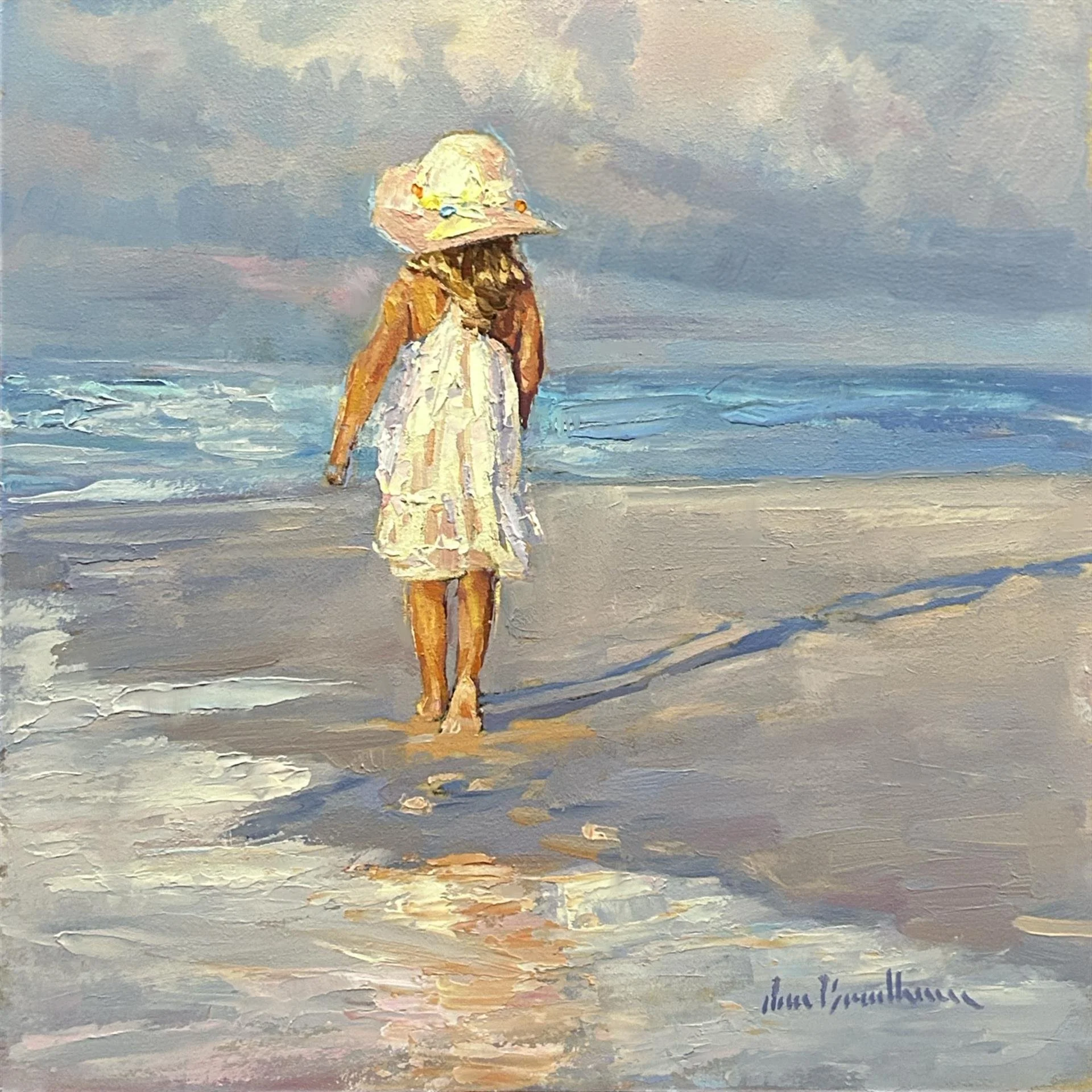 Jon Bradham; Age of Wonder, 10x10 oil, $400