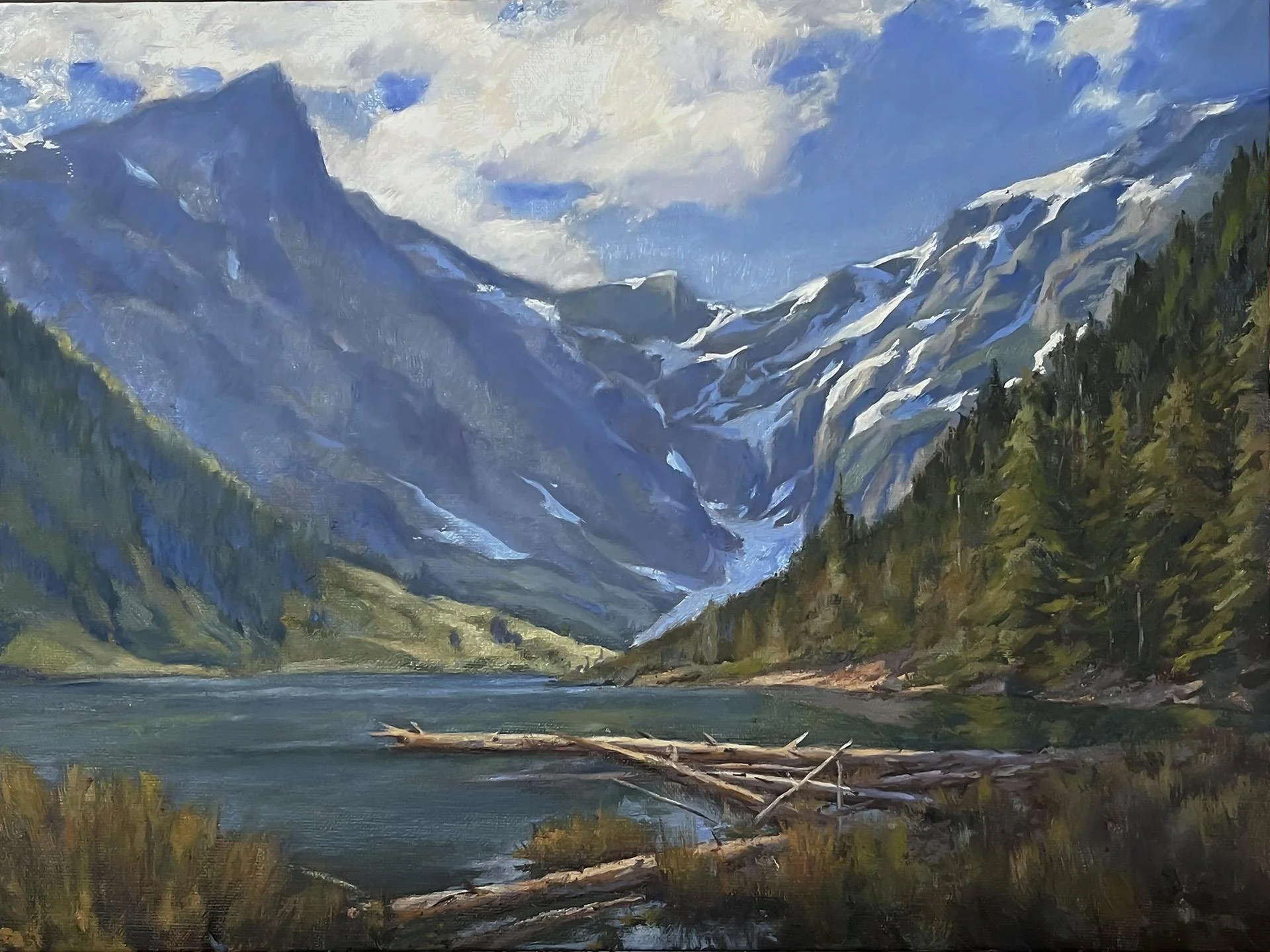 Riley Frambes; Goat Lake, 9x12 oil, $800