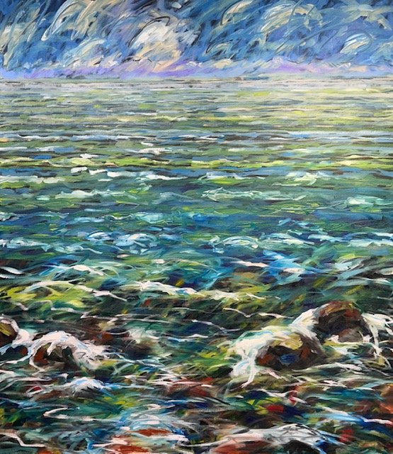 Tidepool 1, 48x42 oil, $2500 SOLD