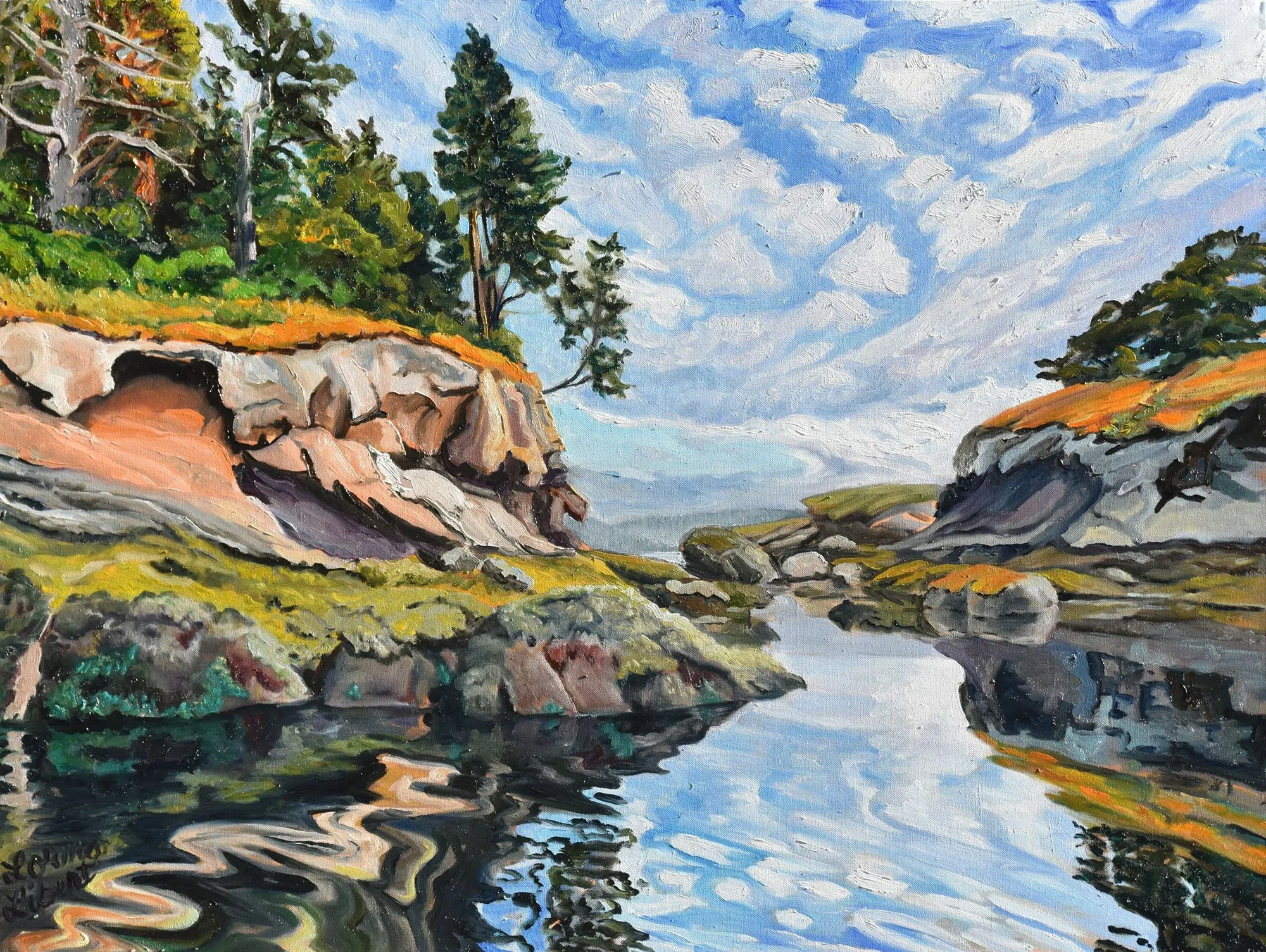 Low tide, 30 x 40 oil, $2800