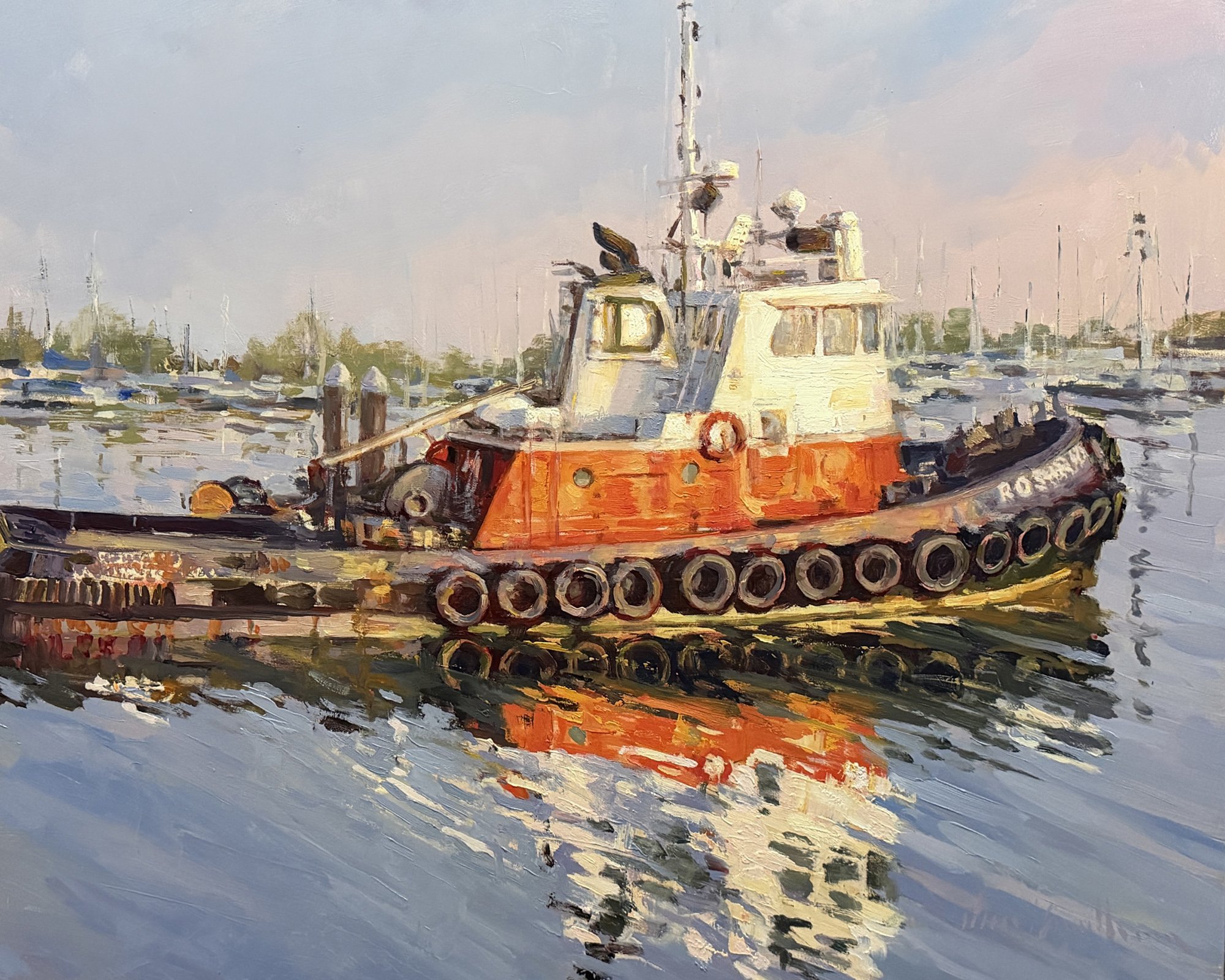 Bay Helping Hand, 16x20 oil, $1100