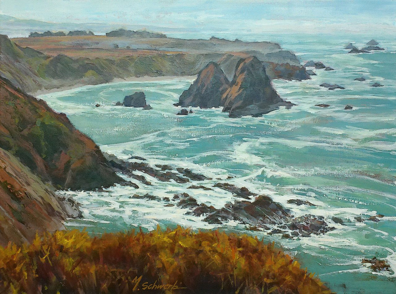 Autumn at the Coast, 18x24 acrylic, $1400