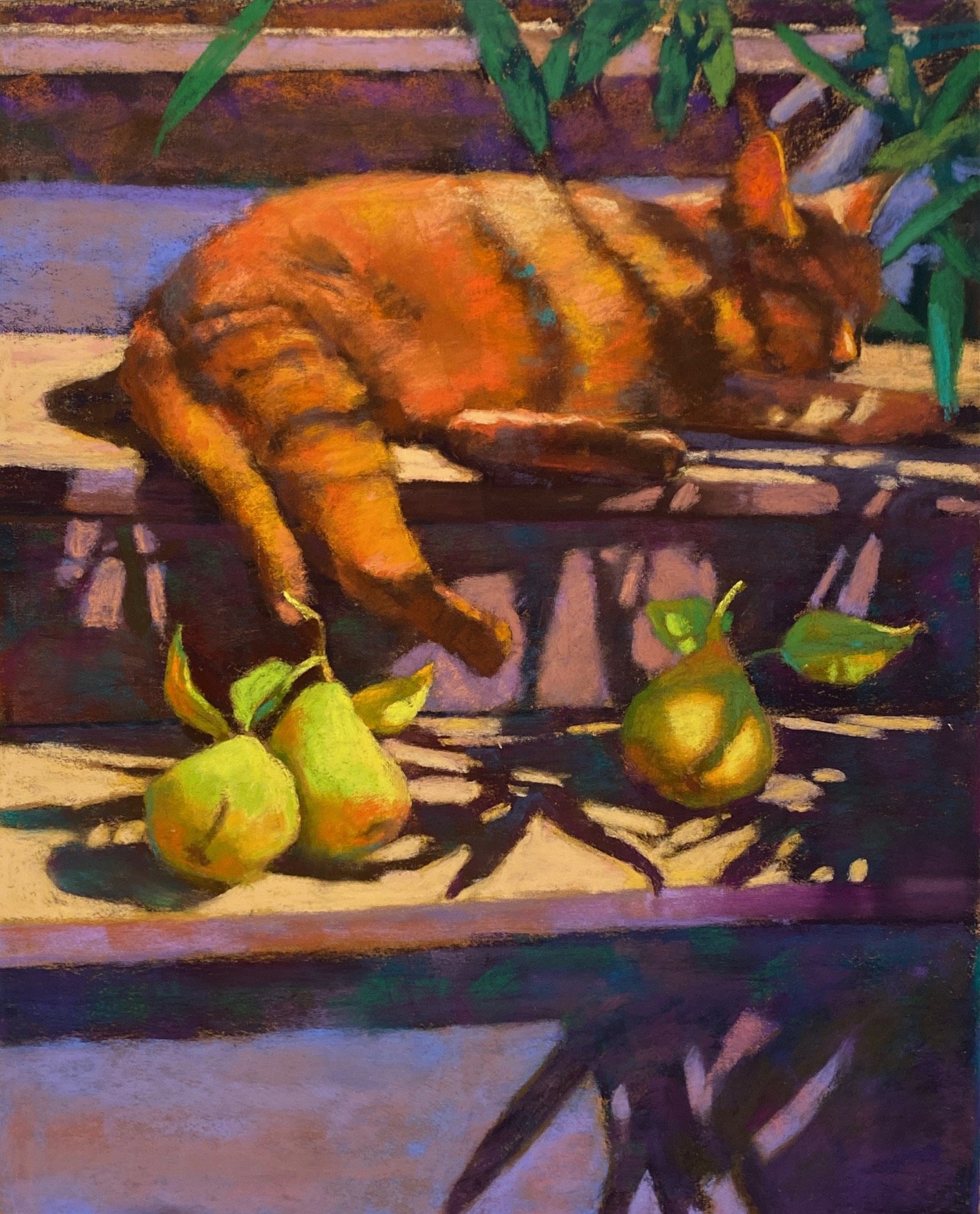 Cat Nap, 20x16 pastel, $1700 SOLD