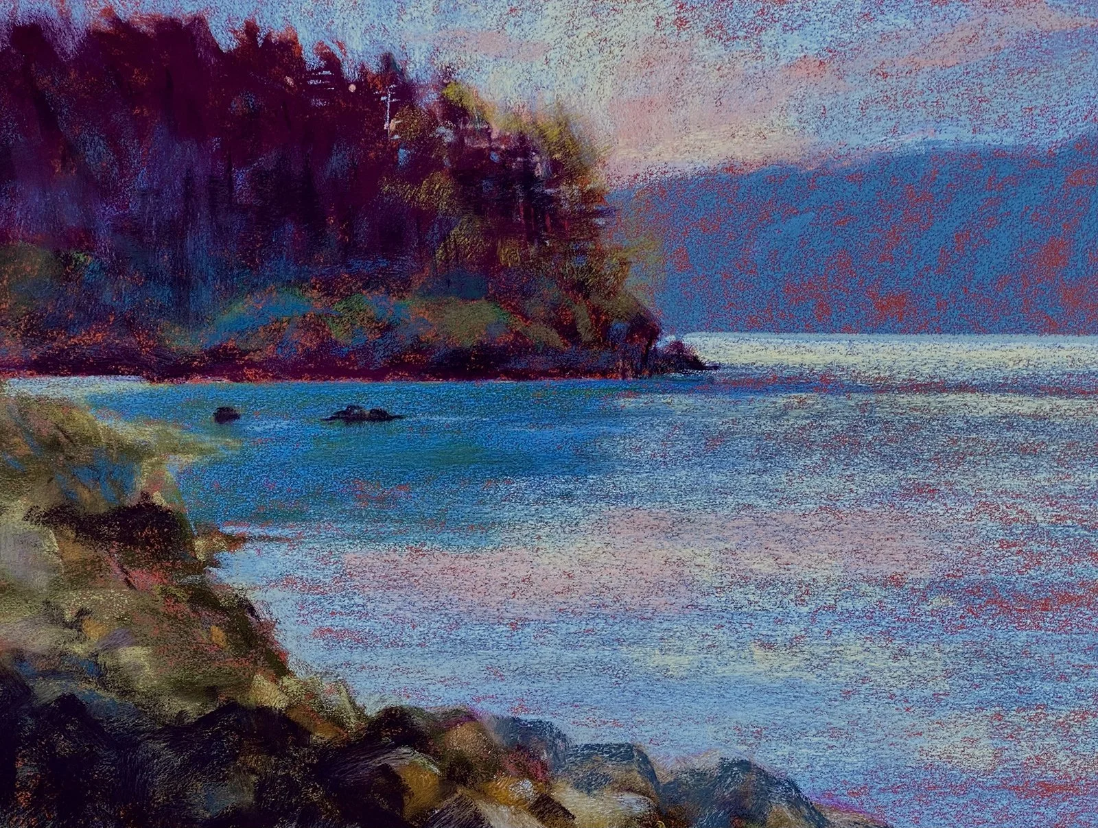 Thatcher Pass Sunrise, 11 x 14 pastel, $735