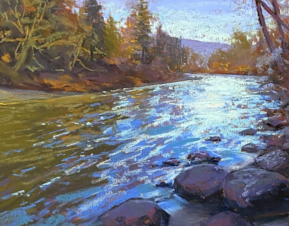 South Fork, 14x18 soft pastel, $600