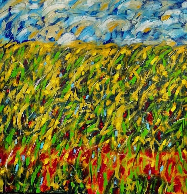 Undergrowth 1, 36x36 oil, $1350