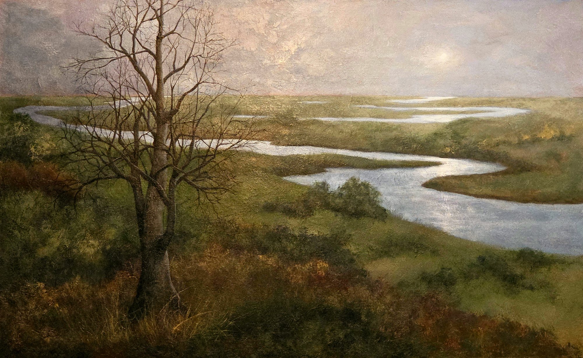 Early Moonrise, 30x48 acrylic, $3000