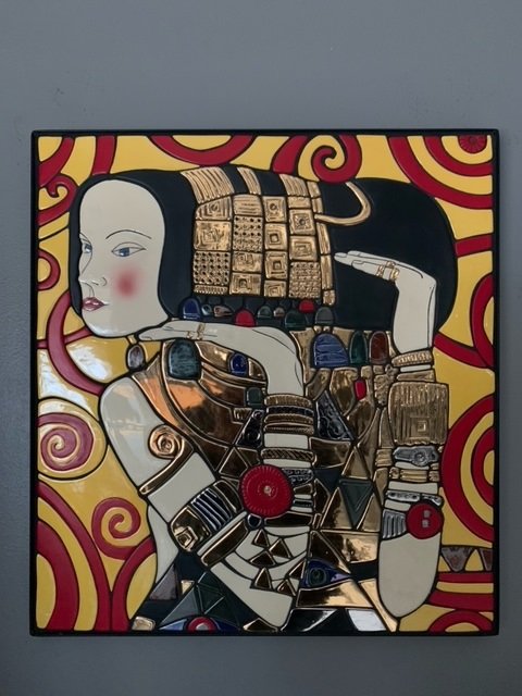 Expectation, 23x21 mosaic tile, $1800