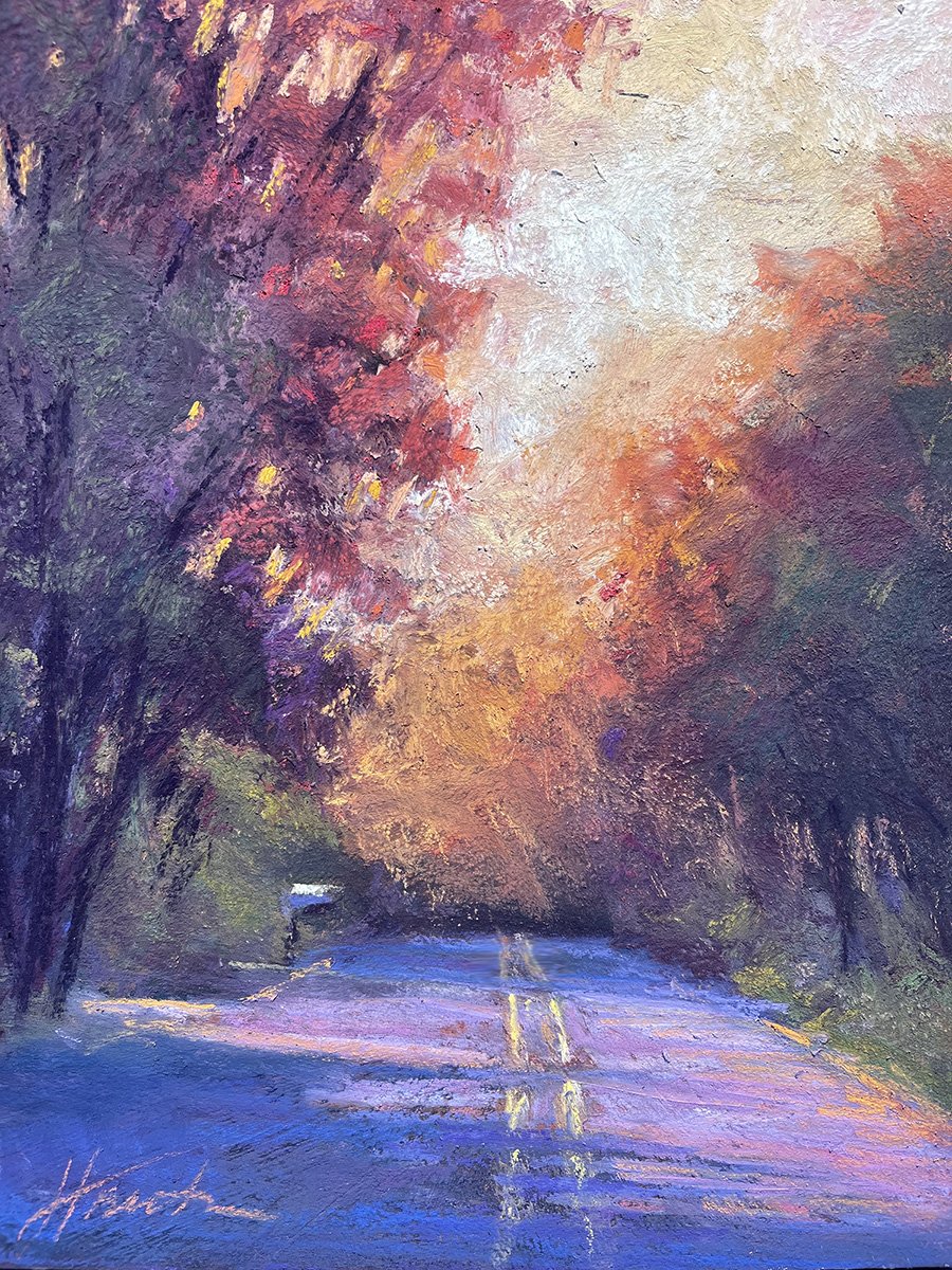 Get the Mail, 17 x 15 pastel, $575