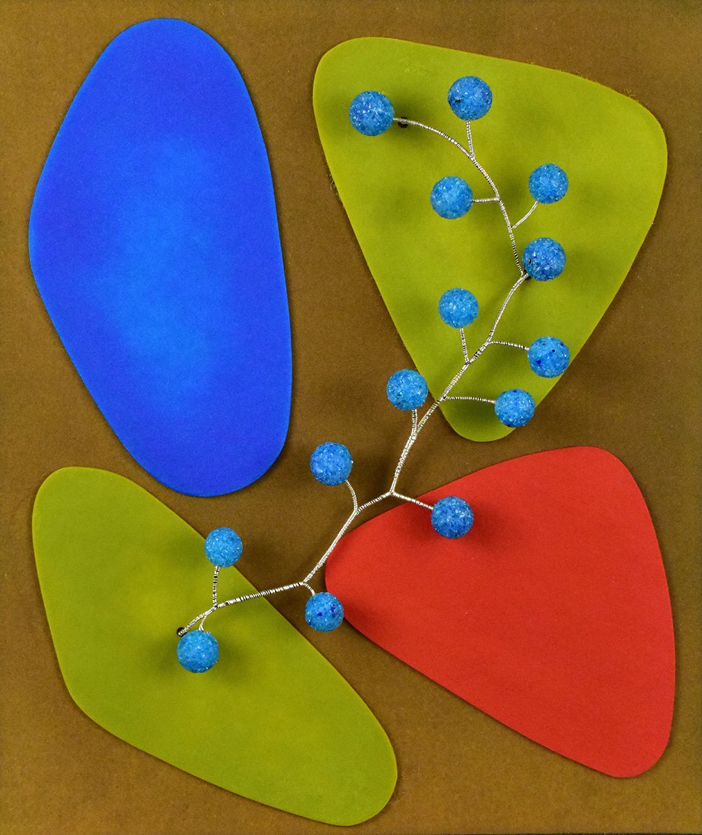 Collab #1, Glass, wire, glass frit, (20x17x2.5)
$3,200