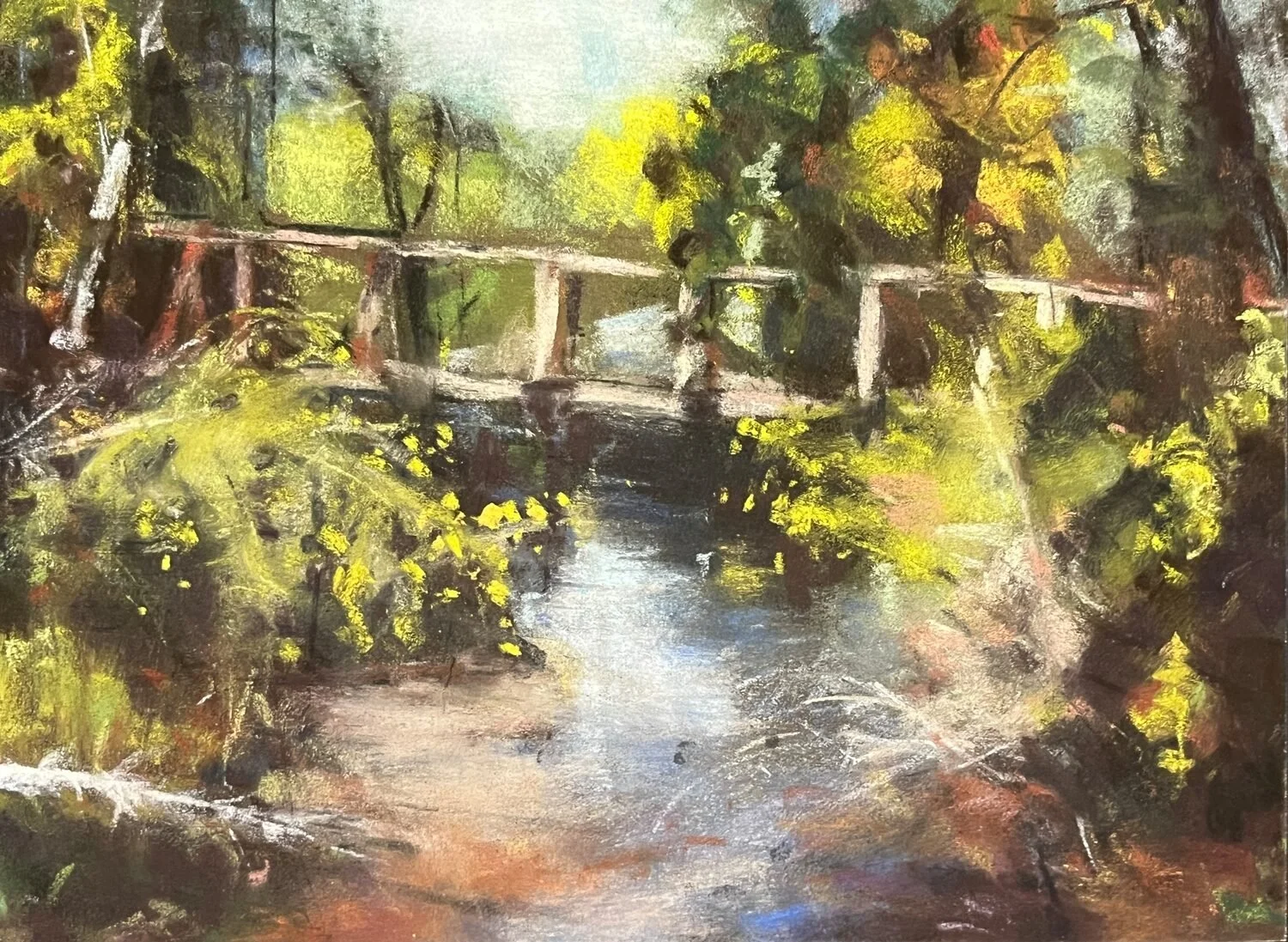 Janeen Bramwell - A Day Hike In Alaska; 11 x 12 pastel, $375