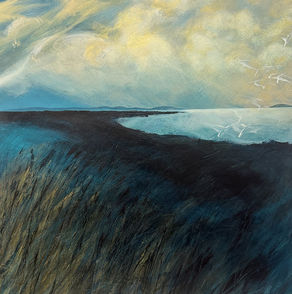 To the Water, 36x36 acrylic, $1800