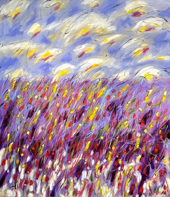Beach Grass 3, 48x42 oil, $2600