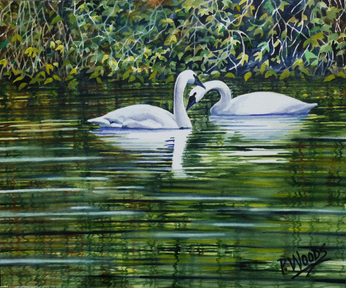 Together, 13 x 16 watercolor, $900