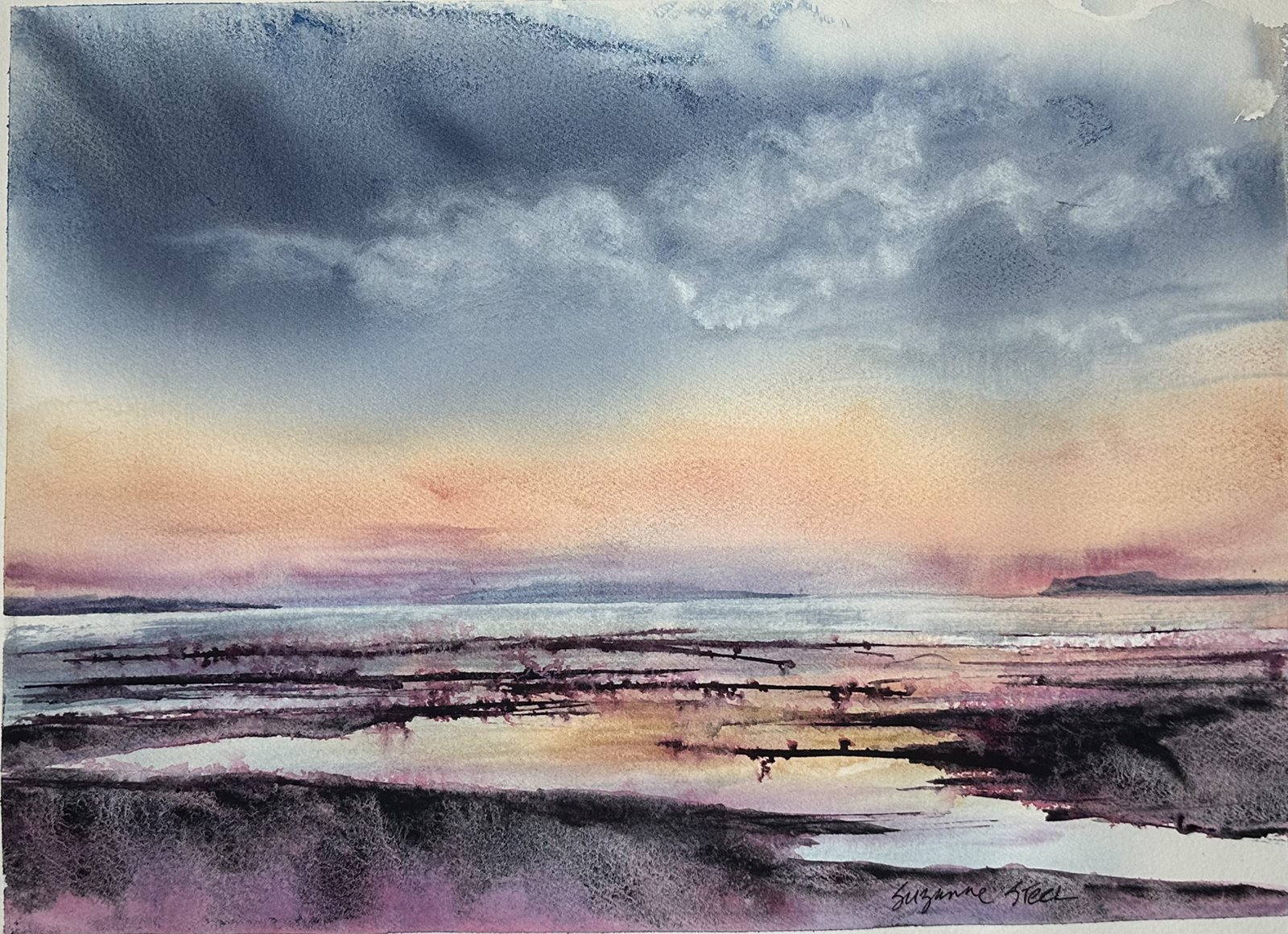 Suzanne Steel - Bliss - Birch Bay XII, 11x15 watercolor, $850