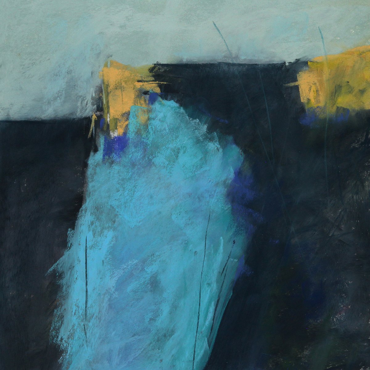 Aquifer, 12x12 soft pastel, $900
