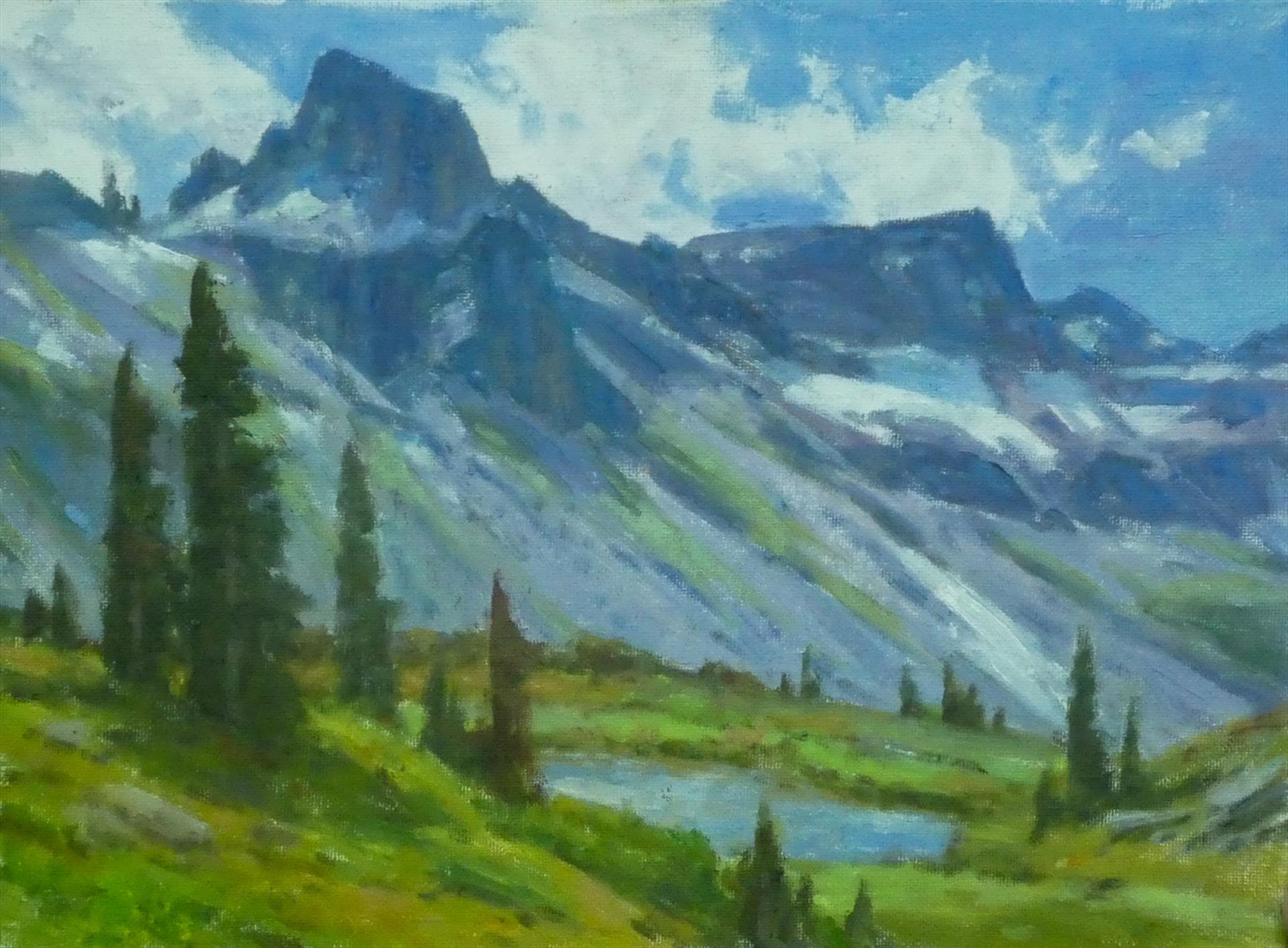 "A Perfect Day" by Ned Mueller, 9x12 oil, $1400