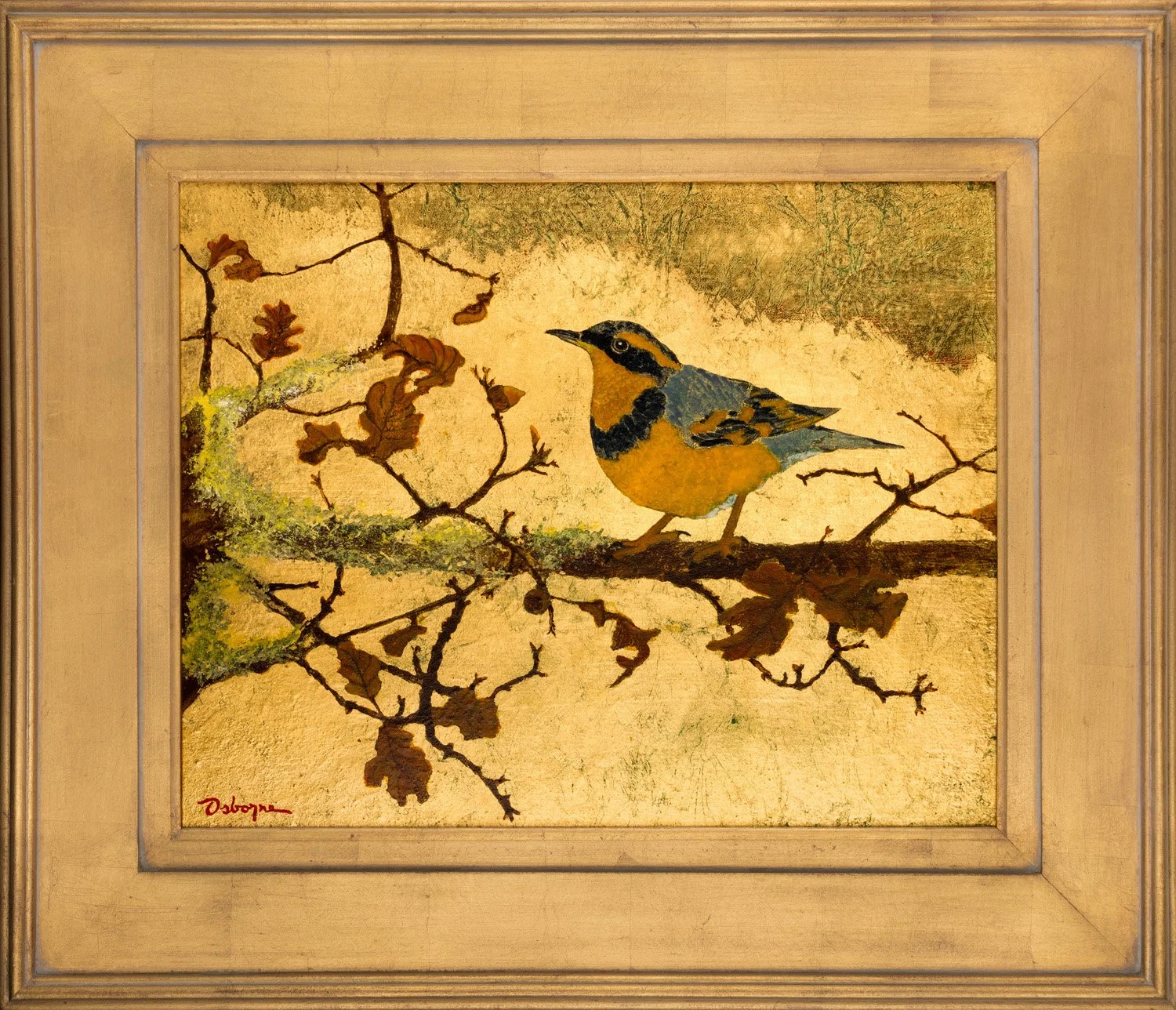 The Last Acorn, 24X28 gold leaf and acrylic, $4700