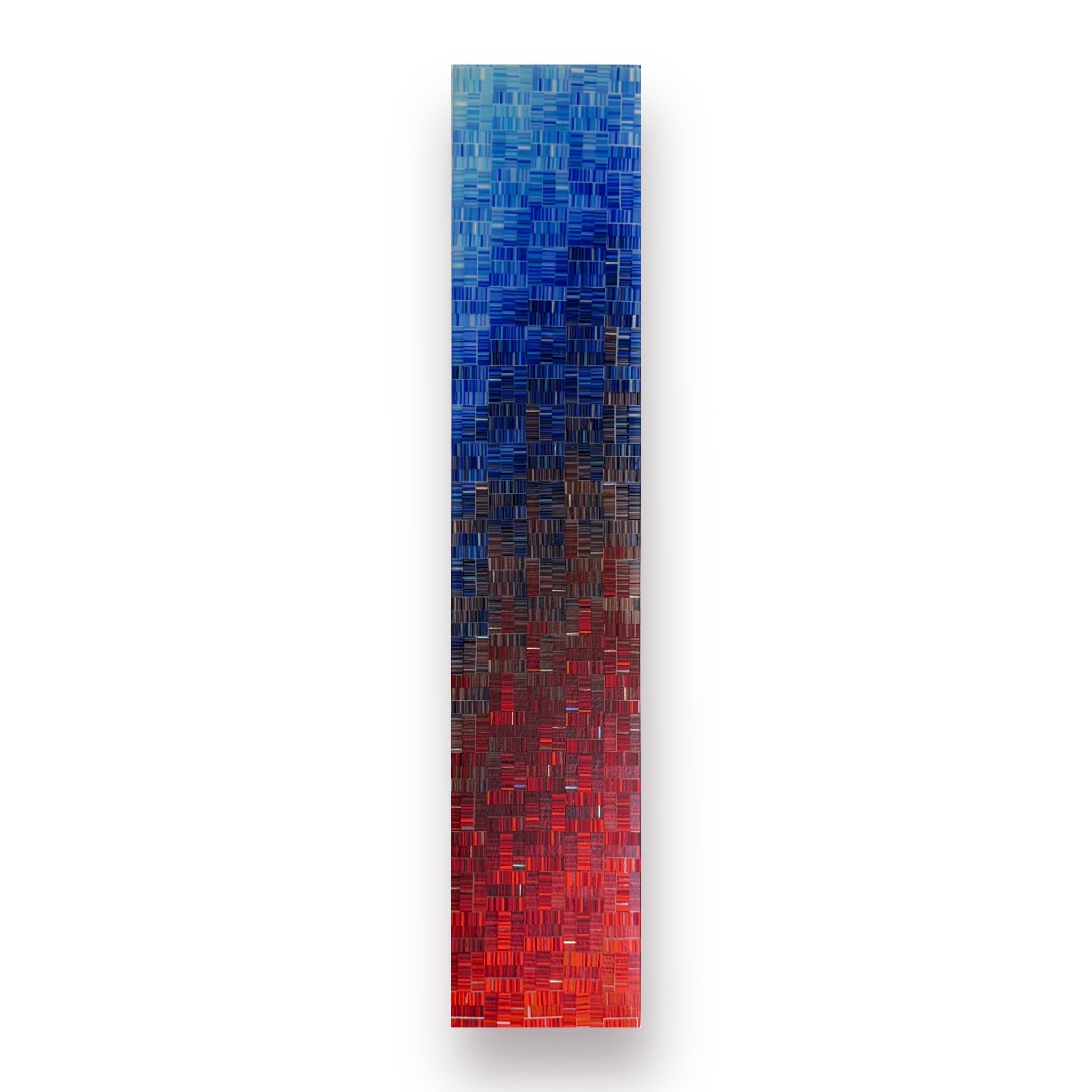 Fire & Ice 49, 28x5.75 Fused Glass, $645