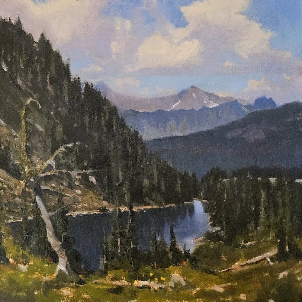 Bagley Lake, 20x20 oil, $1200