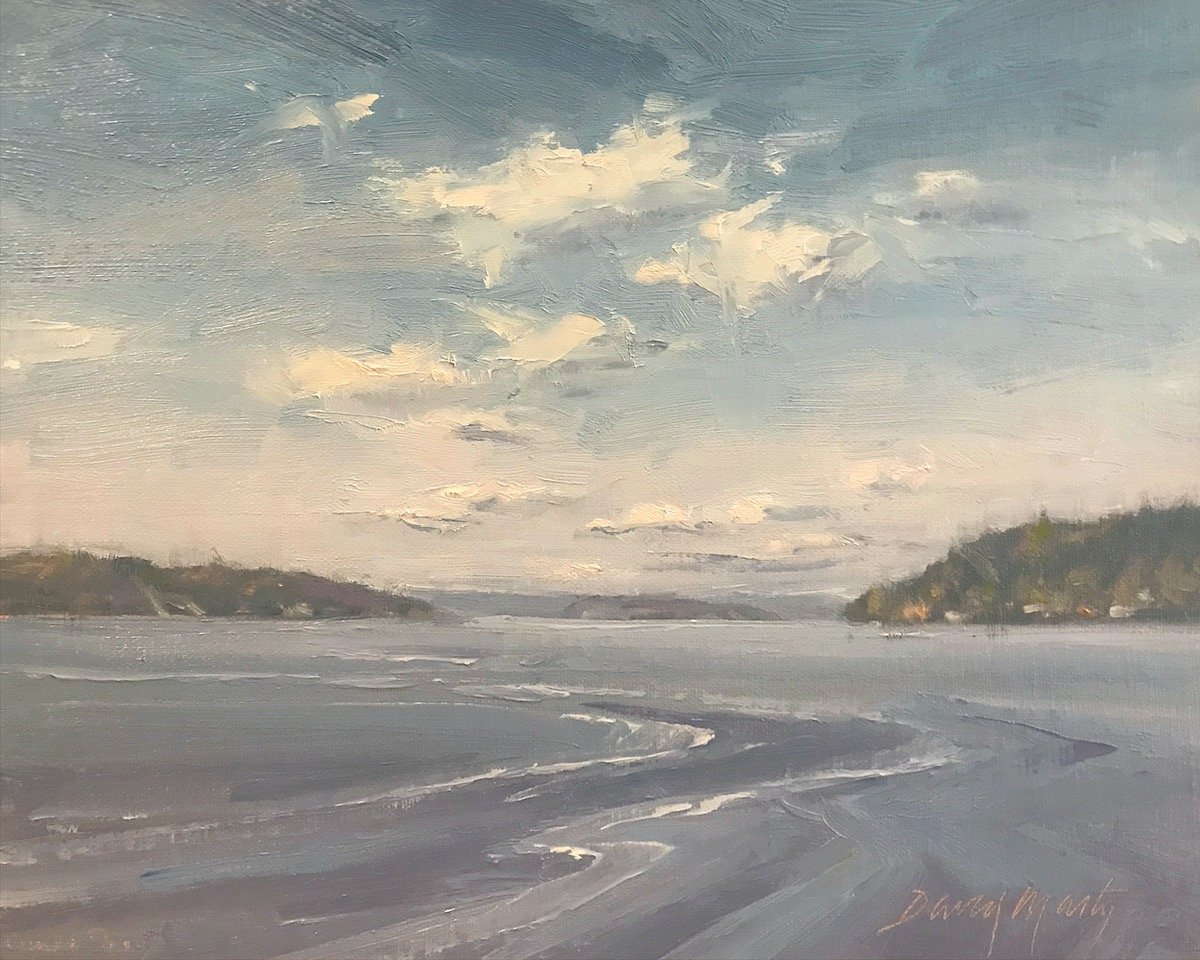 Summer currents, 8" x 10" oil, $750.