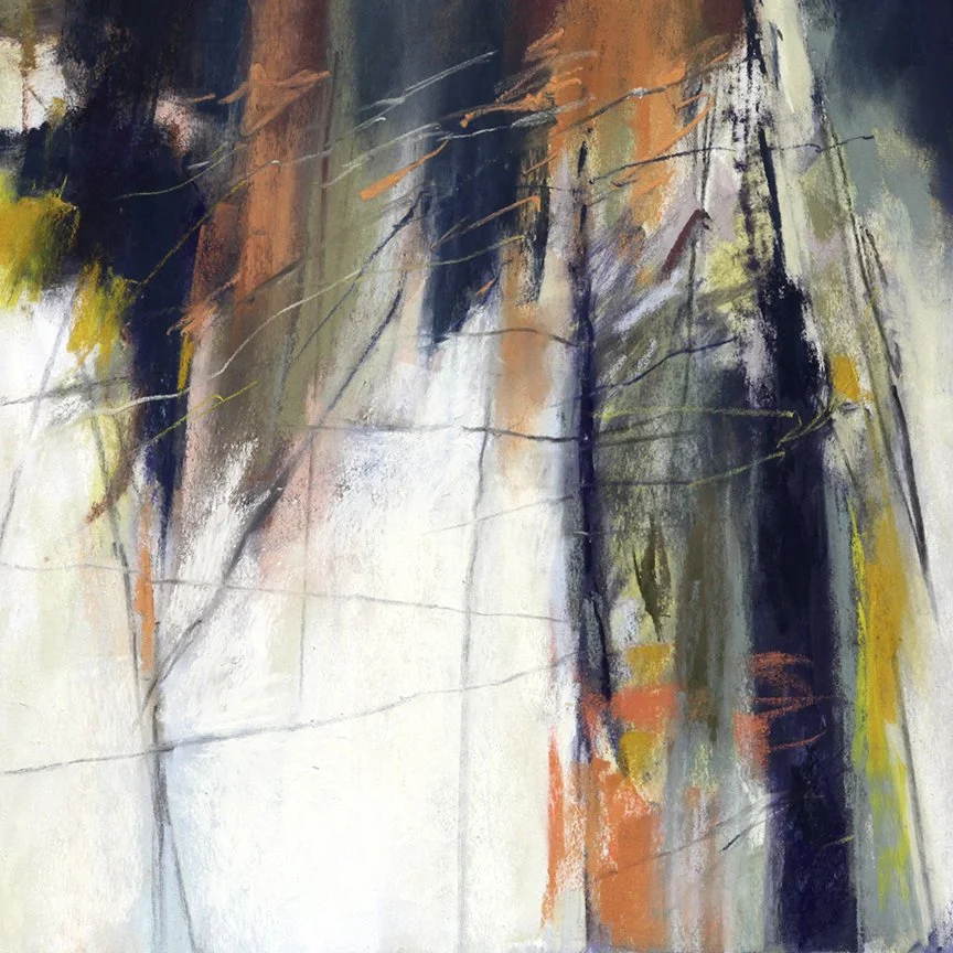 Forest Fling, 12x12 pastel, $950