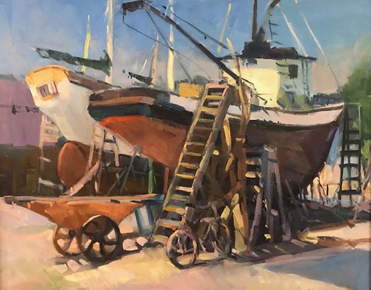 Port Townsend Boatyard  24x30 oil.  $2900