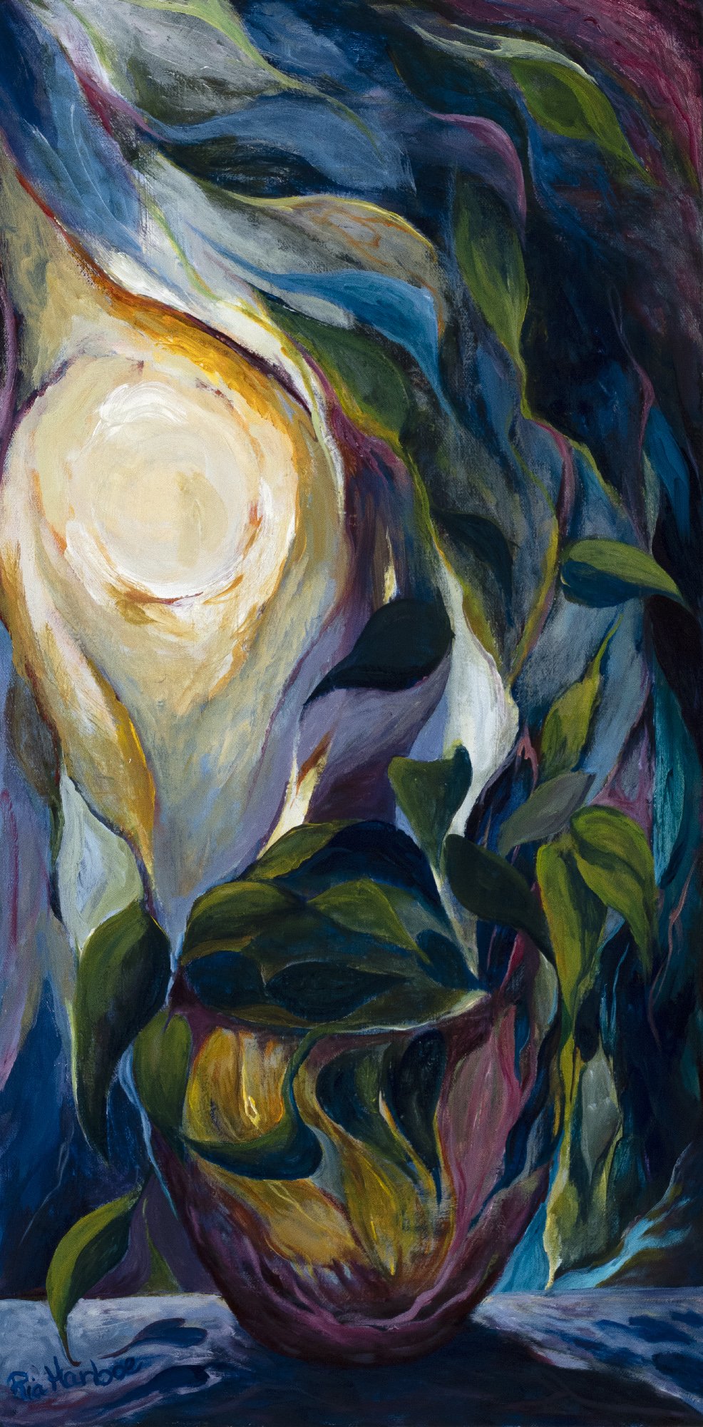 Backlit Mystery, 30x15 acrylic, $695