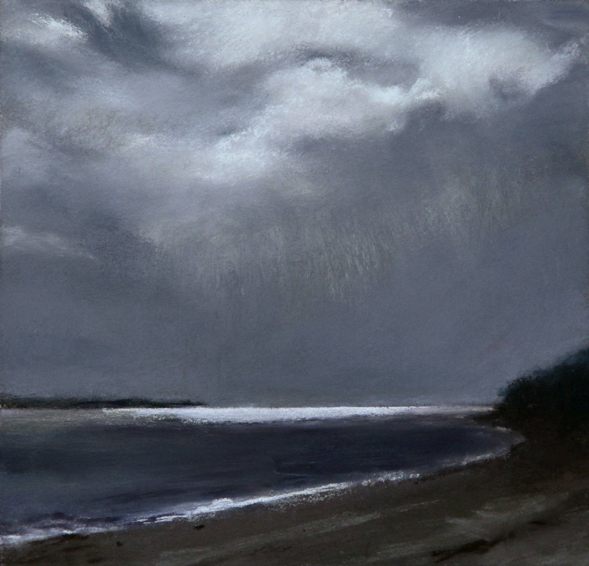 Moonlight, 7” x 7 Soft Pastel. $300. SOLD