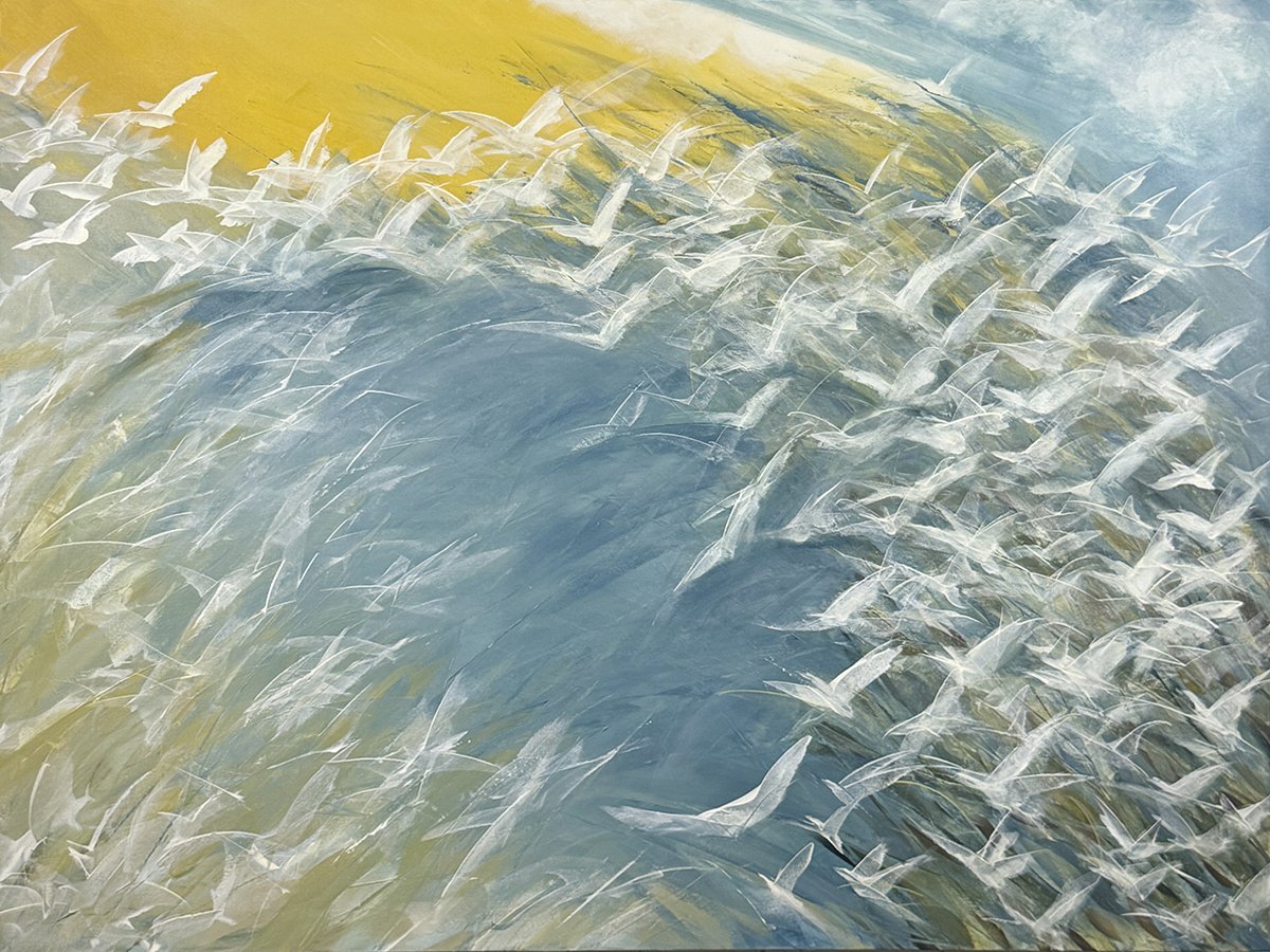 Migration, 36x40 acrylic, $2200