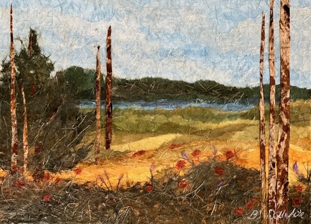 Pines & Aspens #1, 12x16 mixed media, $475