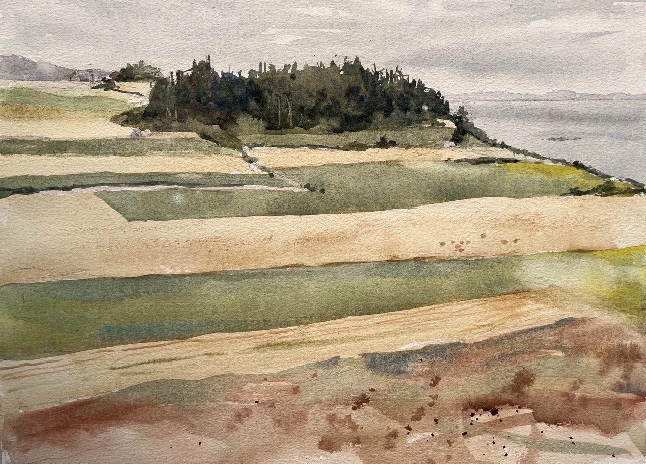 Virginia Hand - On the Ridge, 16x20 watercolor, $850