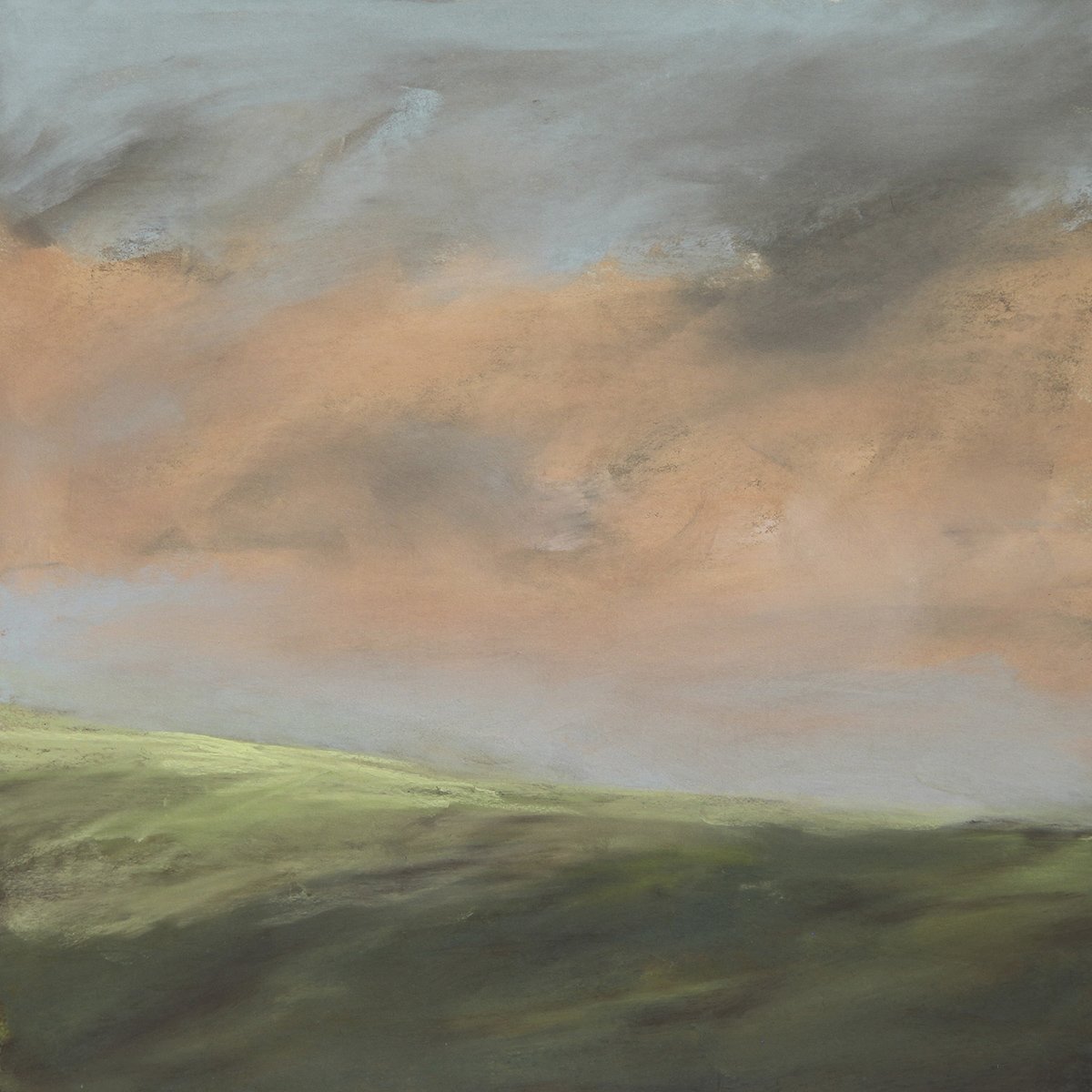 Sunset Hills, 20x20 pastel, $800
