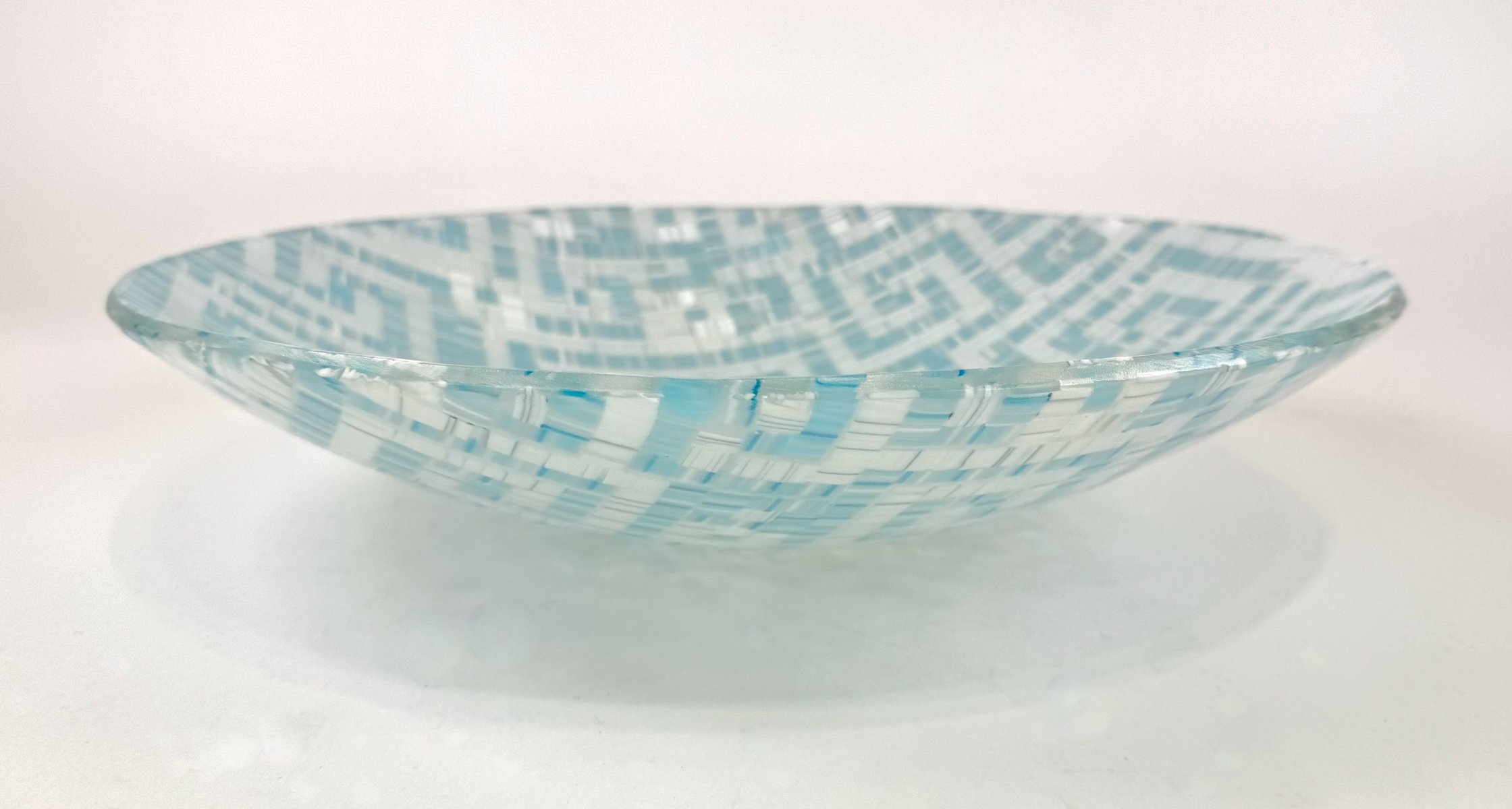 Maelstrom Bowl, 14x14 Fused Glass, $950