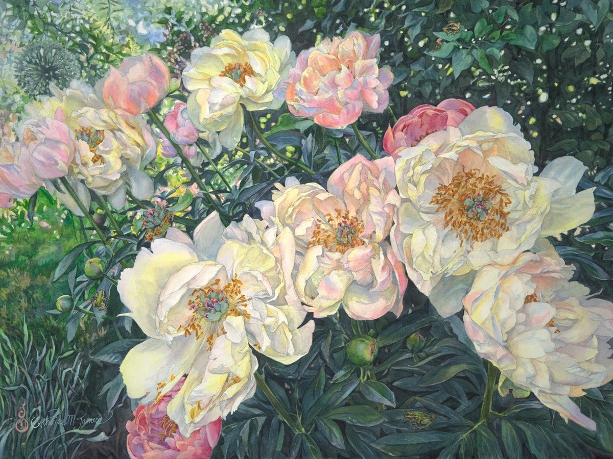 Charmed, 30" x 40" watercolor, $2,500