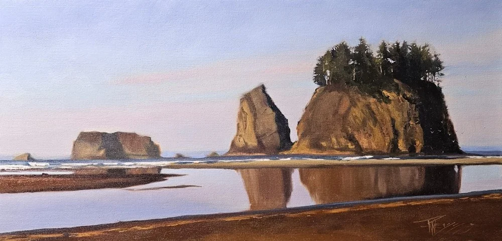 Washington Coast at La Push, 15x30 oil, $1400