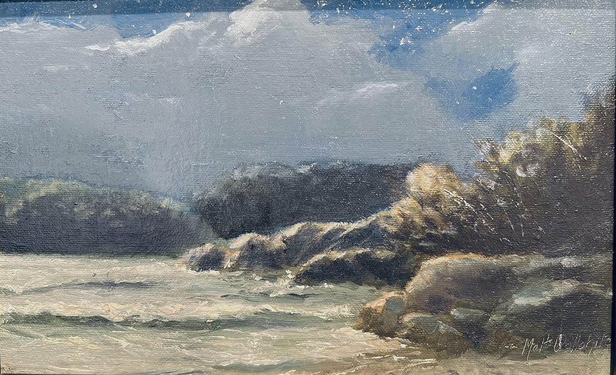 Moonlite Bay, 7x11 oil, $650