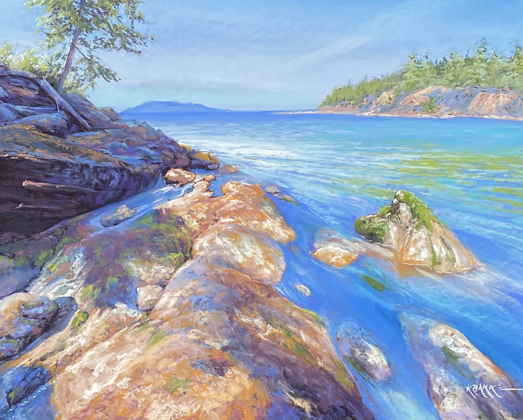 Ebb and Flow, 24x30 soft pastel, $2200