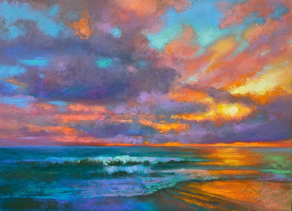 Ebb and Flow, 18x24 pastel, $2100