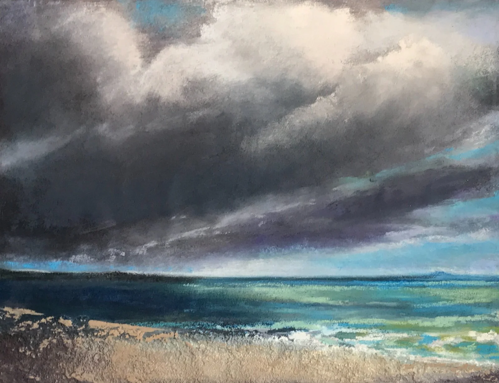 Vicki Johnson - Sugar Beach, Maui, 9x11 soft pastel, $550