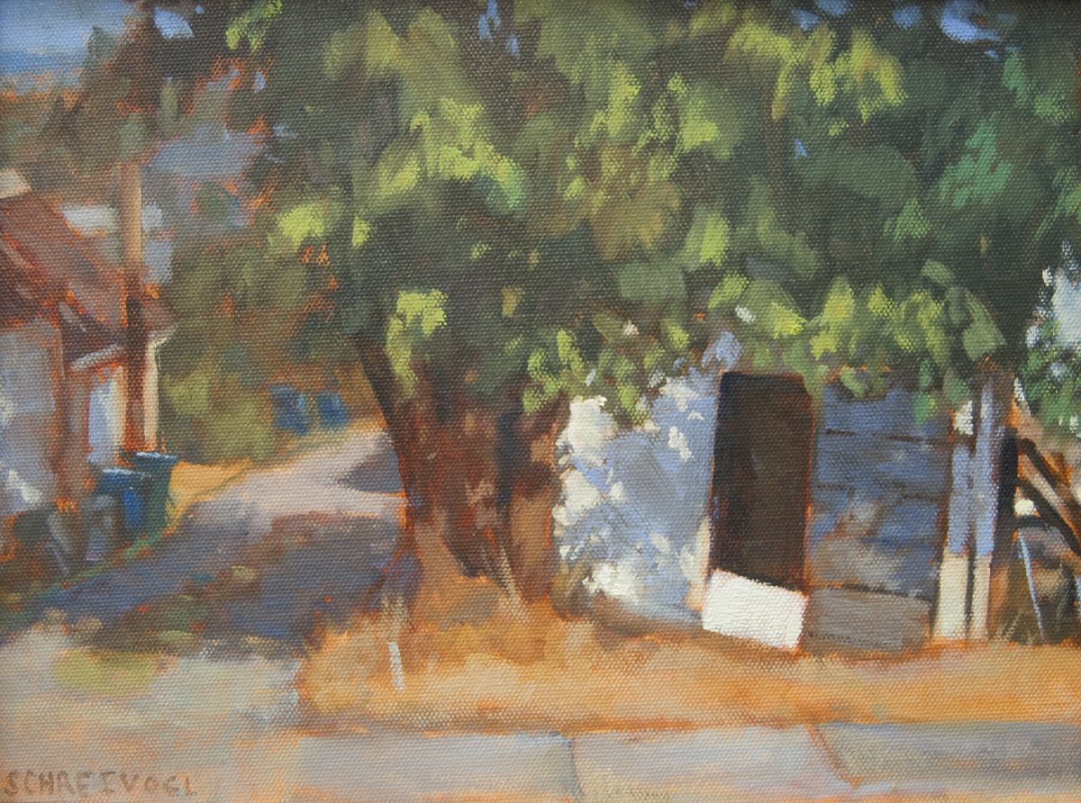 Shedding Light, 9 x 12 oil, $700