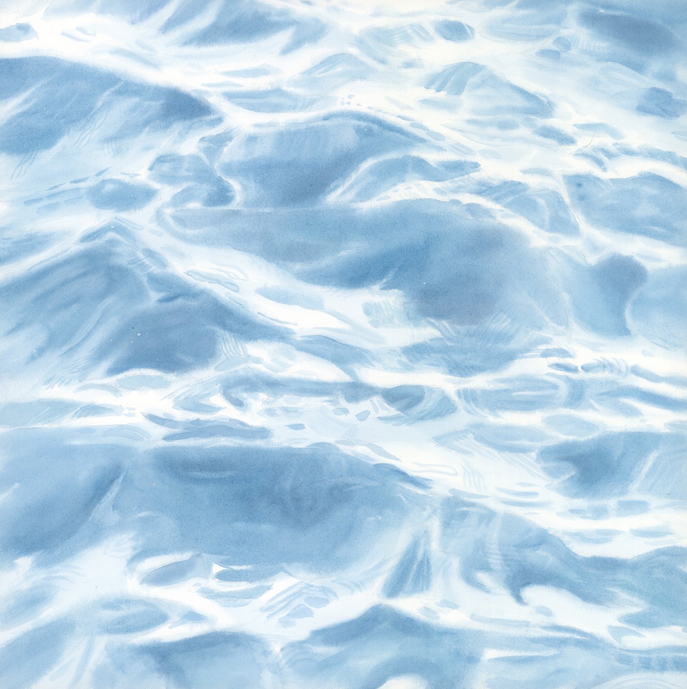 Jenny Reid - Klickitat Waves,  20x20 watercolor, $800