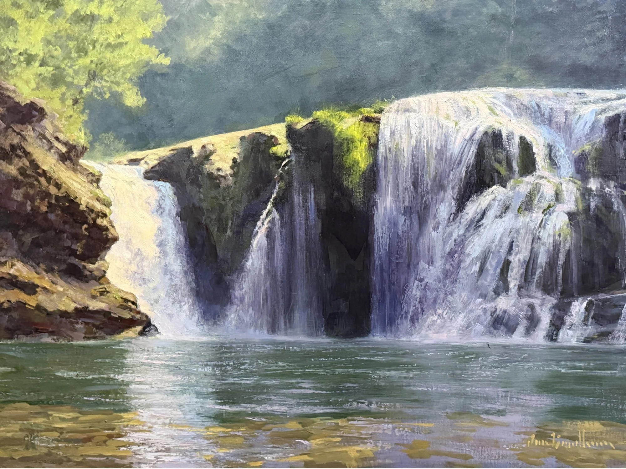 Lower Lewis Falls, 18x24 oil, $1500