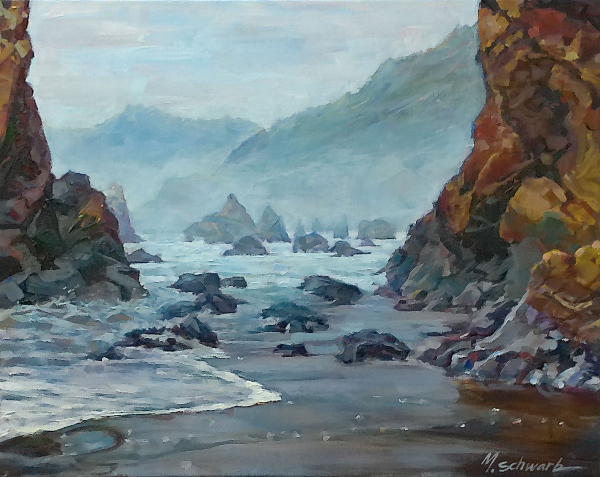 Misty Passage, 16x20 acrylic, $1150